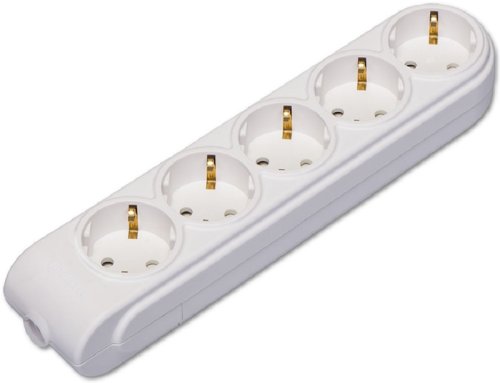 Колодка удлинителя с заземлением Makel N 5-м 16А 3500Вт белый картинка 